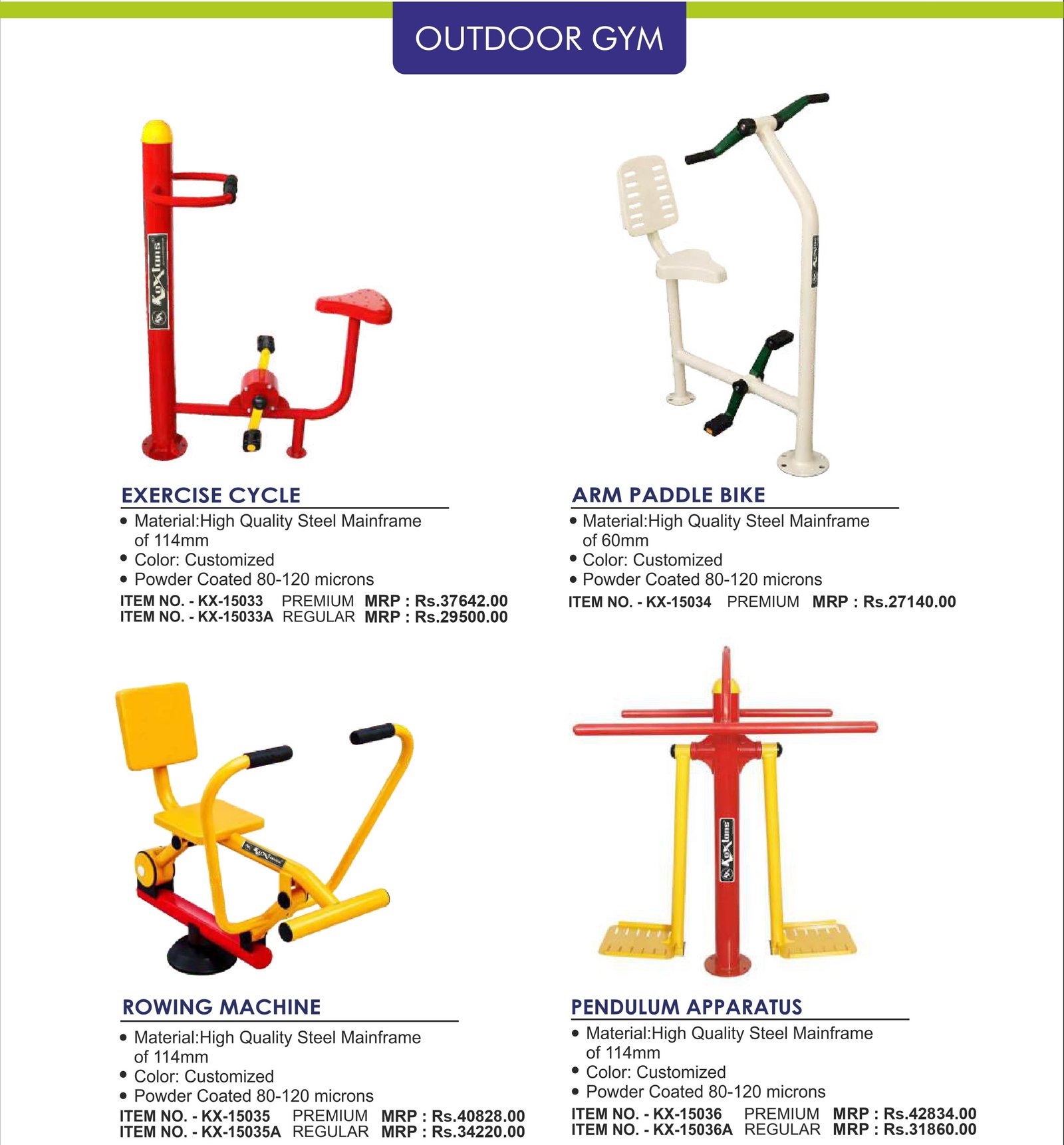 Outdoor Gym Catalogue Page 205